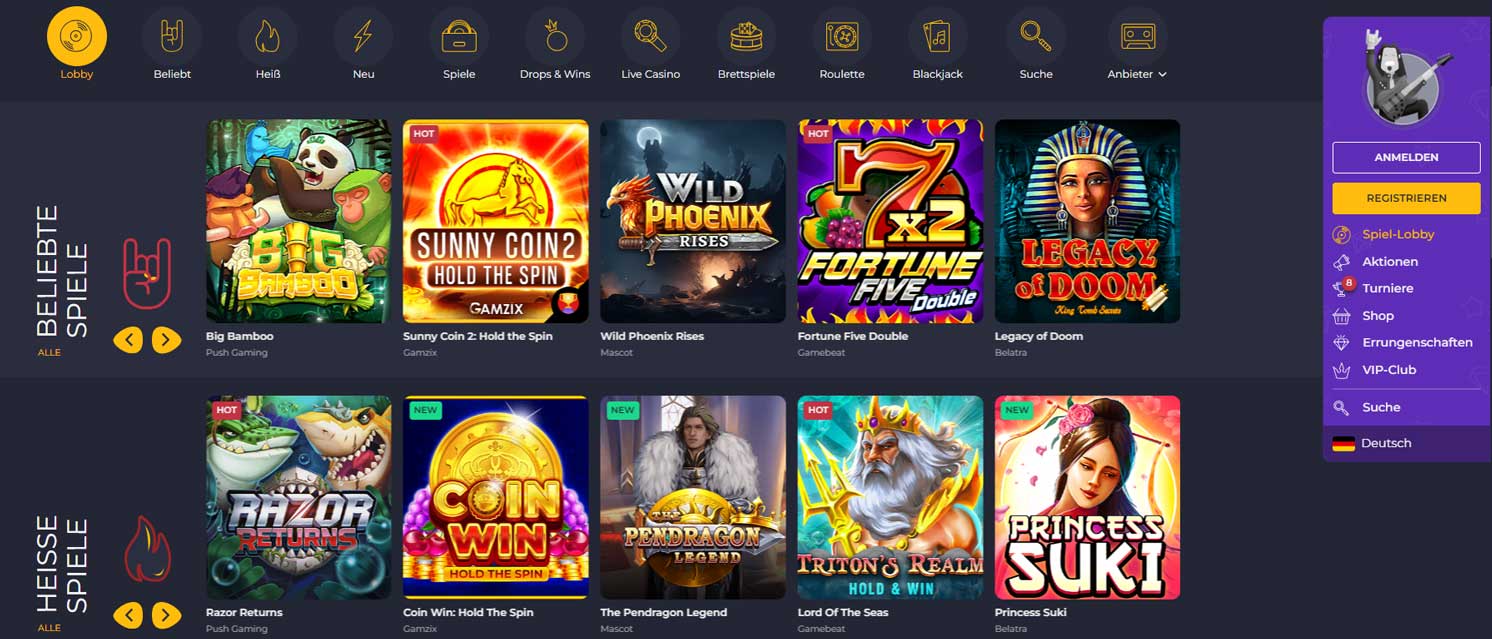 rolling slots casino login